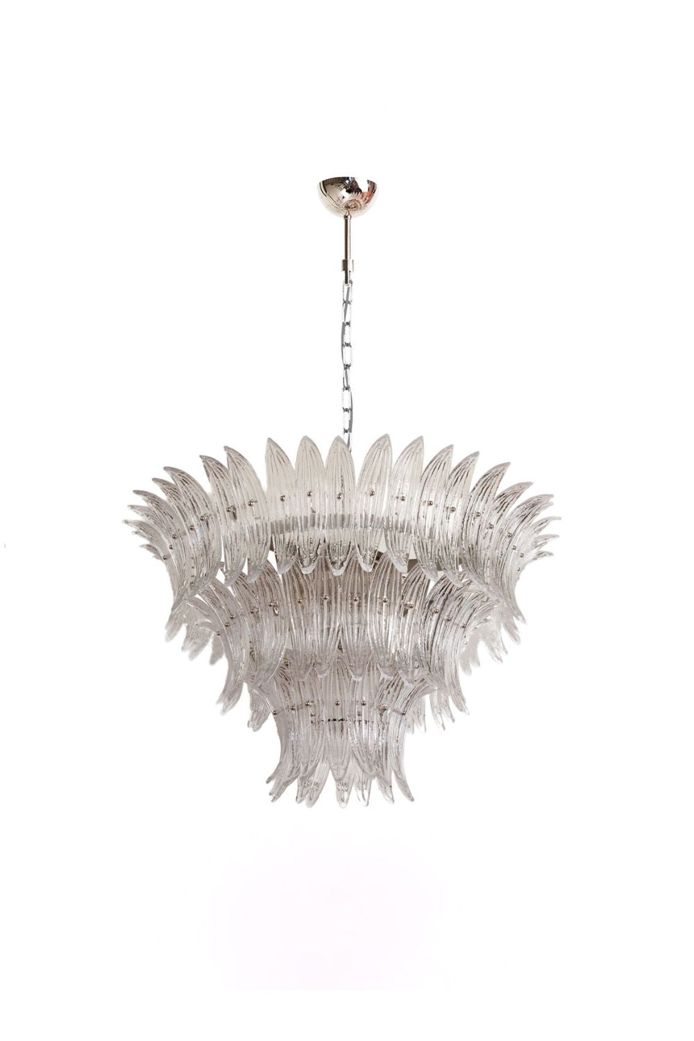 Italian Art Glass Palm Leaf Chandelier | morylighting