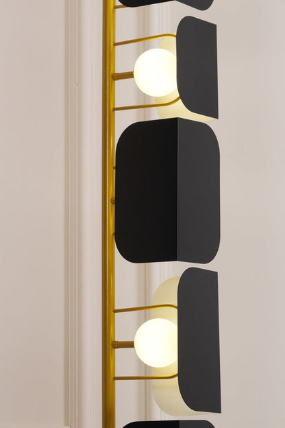 Leagan Stacked Panel Modern Floor Light - view 17 | morylighting