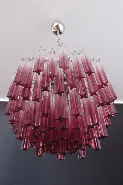 Amethyst Art Glass Prism Chandelier - view 8 | morylighting