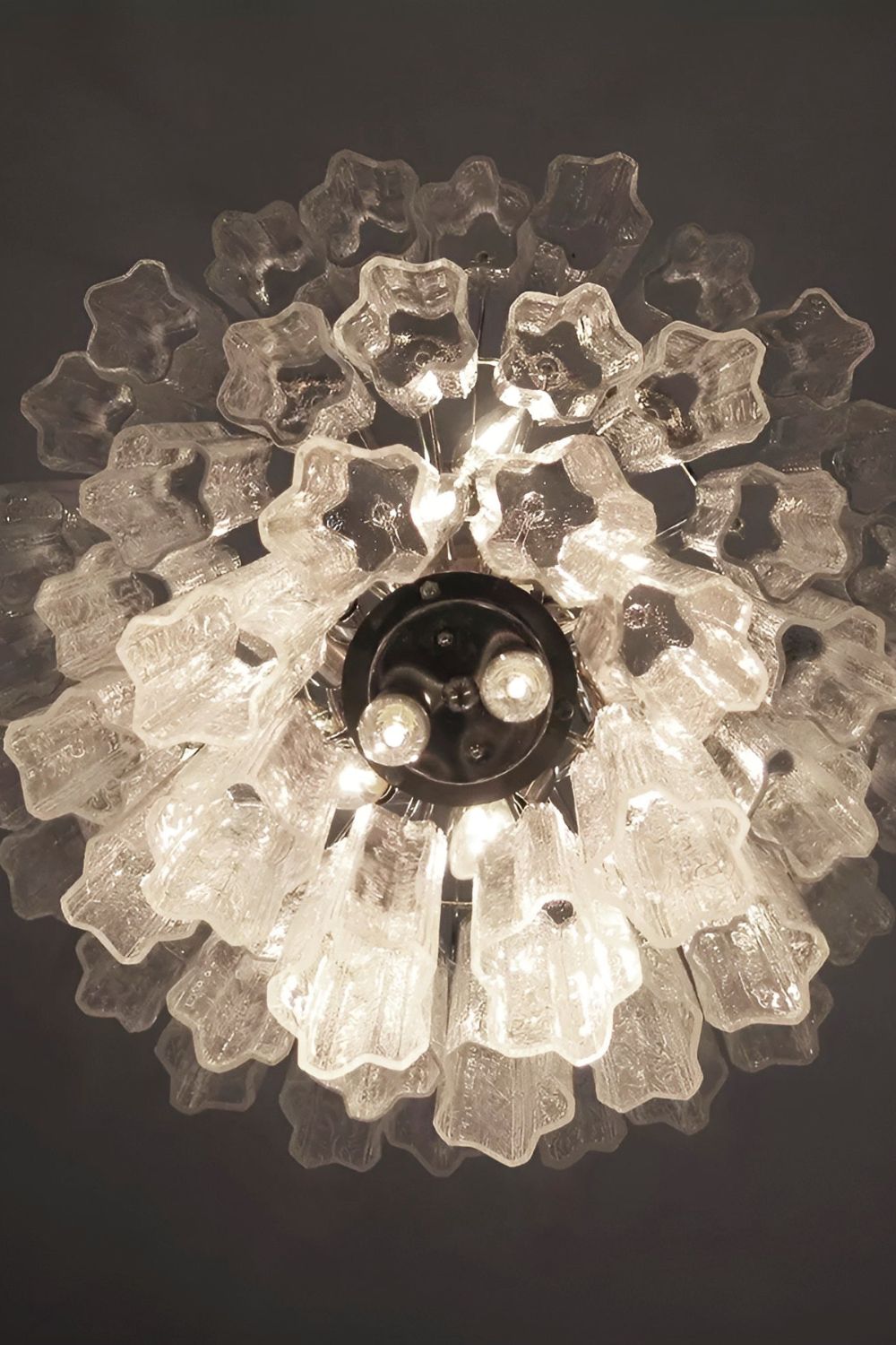 Art Venetian Clear Glass Tube Chandelier - view 13 | morylighting