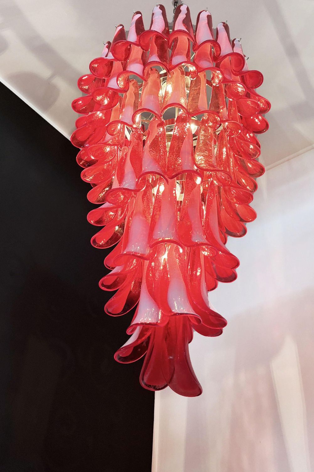 Vintage Italian Art Spiral Chandelier - view 4 | morylighting