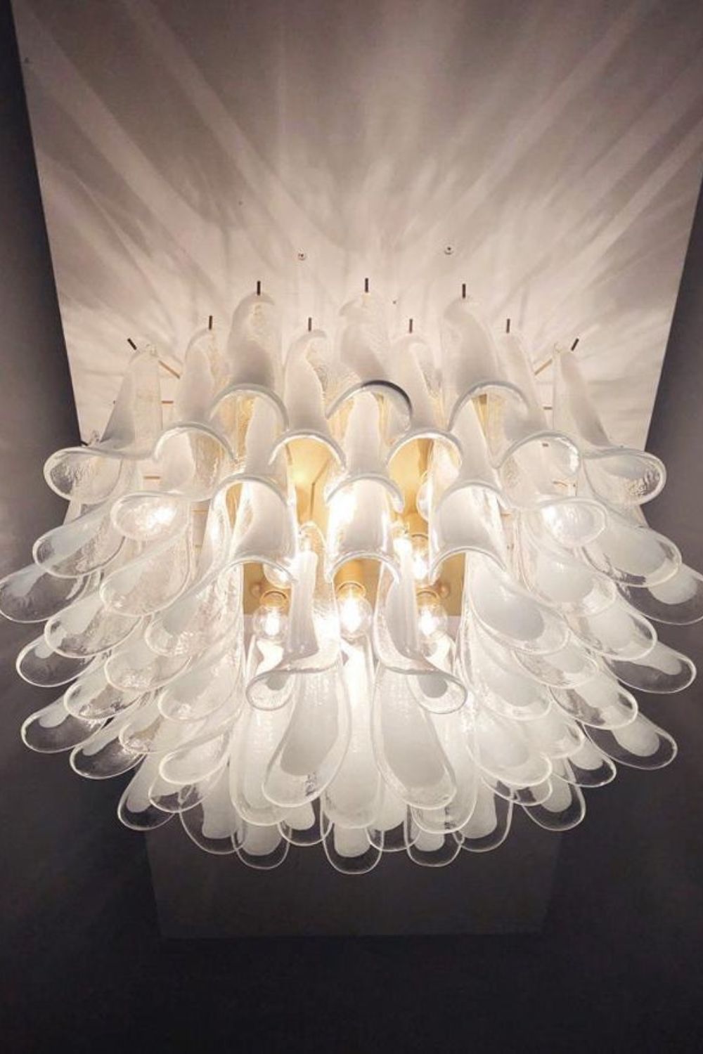 Vintage Art Handcrafted Petal Ceiling Lamp - view 3 | morylighting