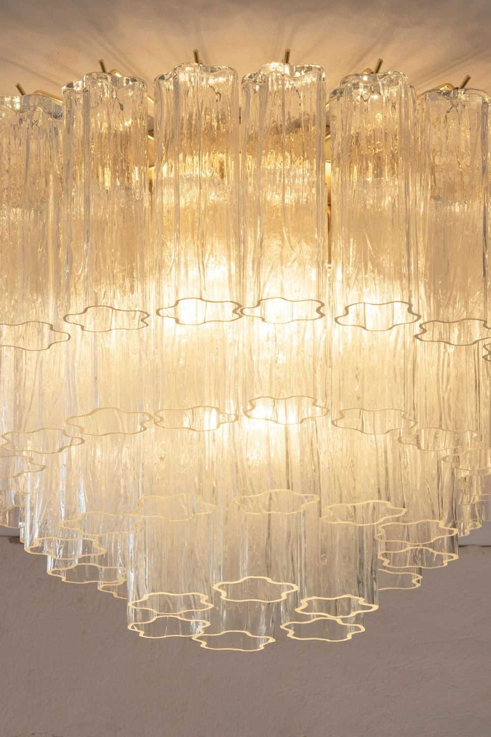 Clear Art Glass Tronchi Ceiling Light - view 5 | morylighting