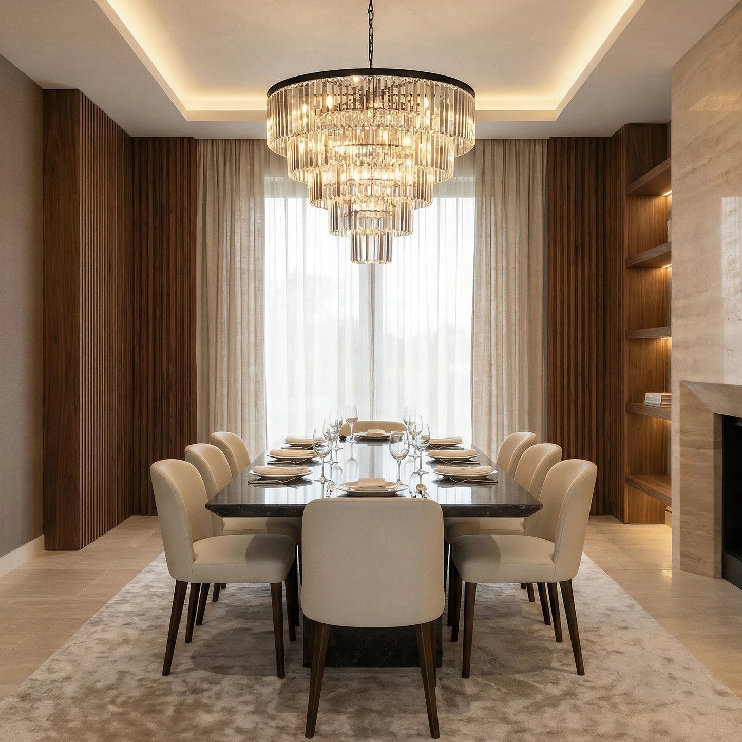 Leyland Tiered Round Chandelier