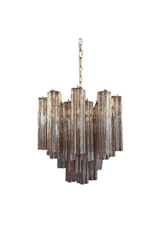 Smoked Art Glass 36-Tube Chandelier | morylighting