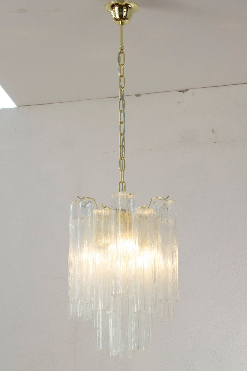 Tronchi Italy clear Art Glass Chandelier - view 3 | morylighting