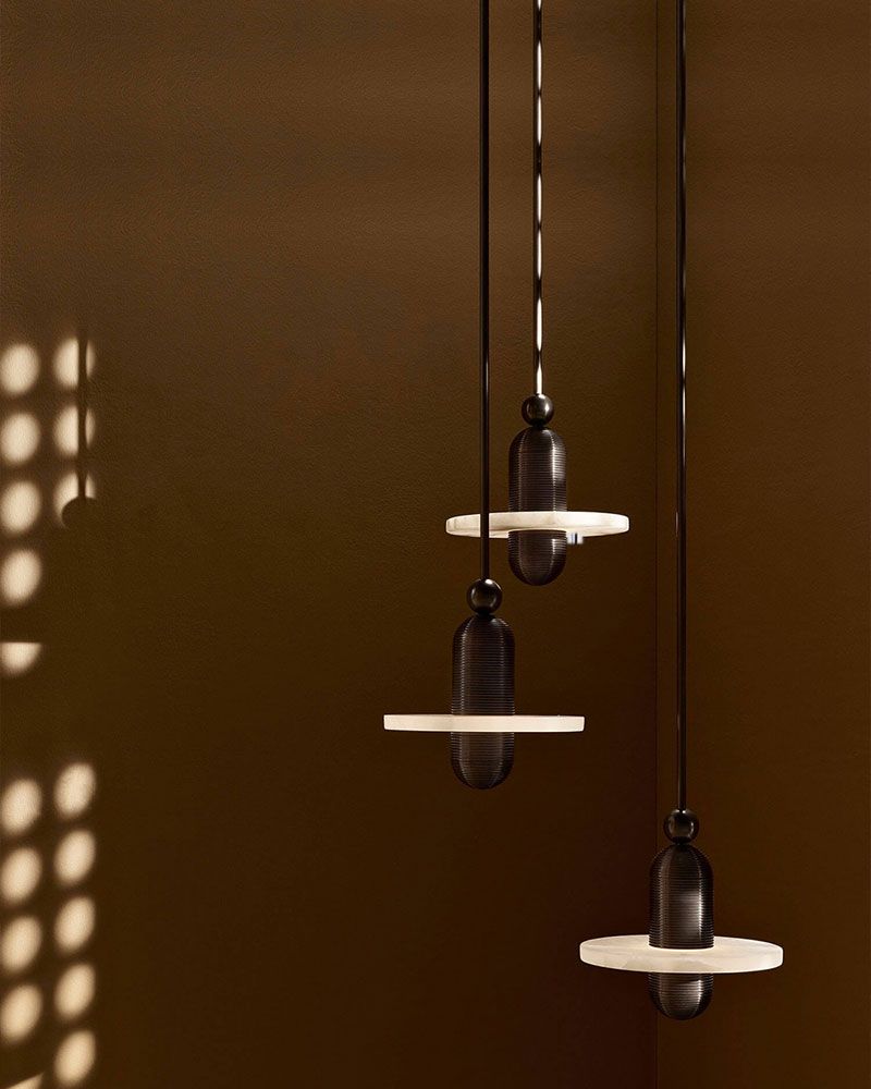 Alabaster Modern Marble Ring Pendant Light
