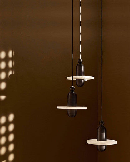 Alabaster Modern Marble Ring Pendant Light