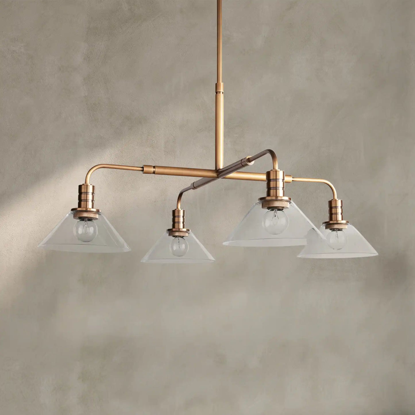 Theron Glass Round Chandelier 30'' 52''
