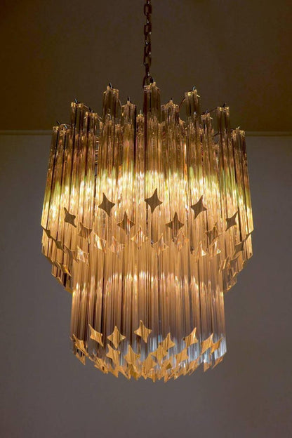 Venini Style Art Quadriedri Chandelier - view 4 | morylighting
