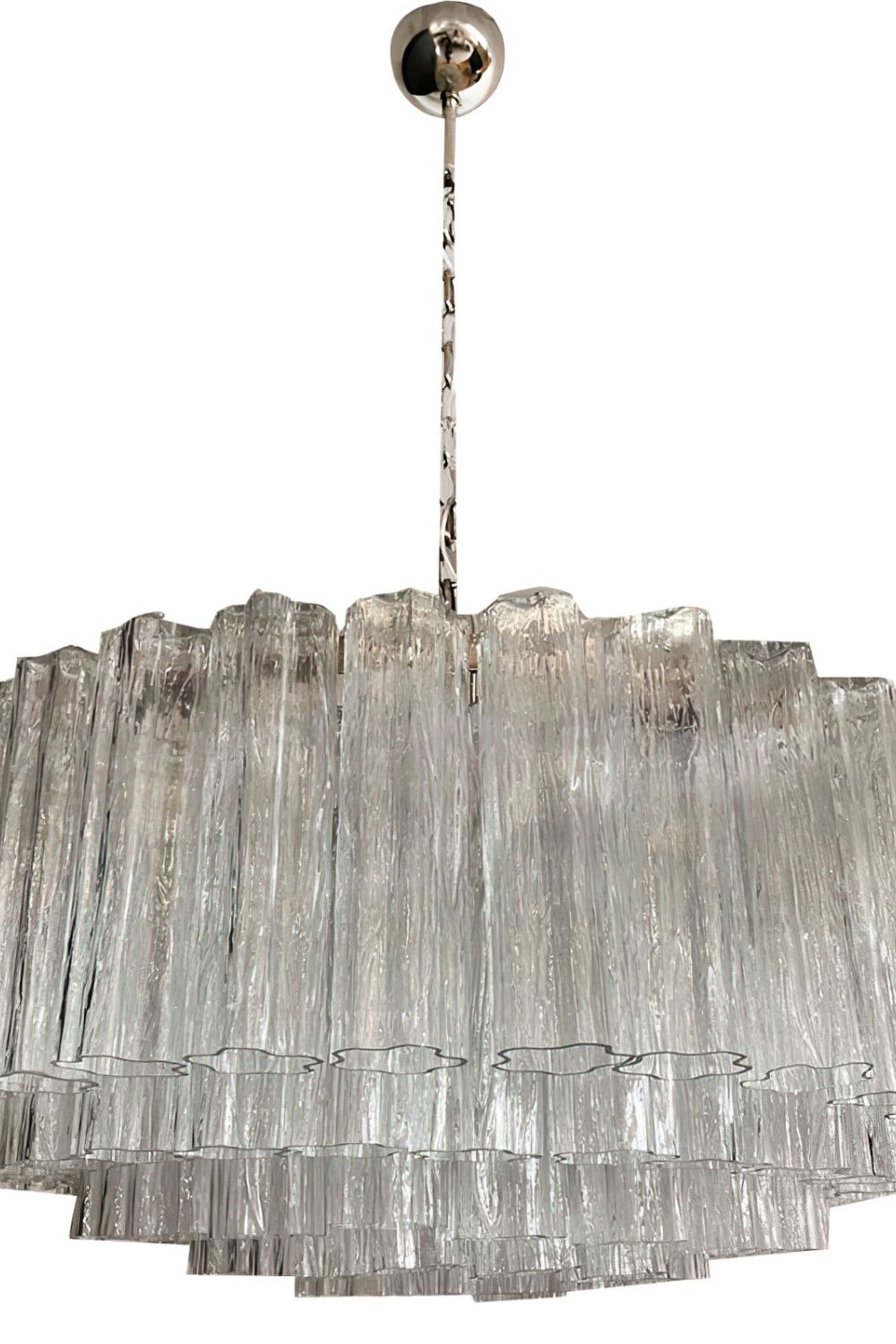 Handcrafted Art Crystal Tube Ceiling Light - view 11 | morylighting