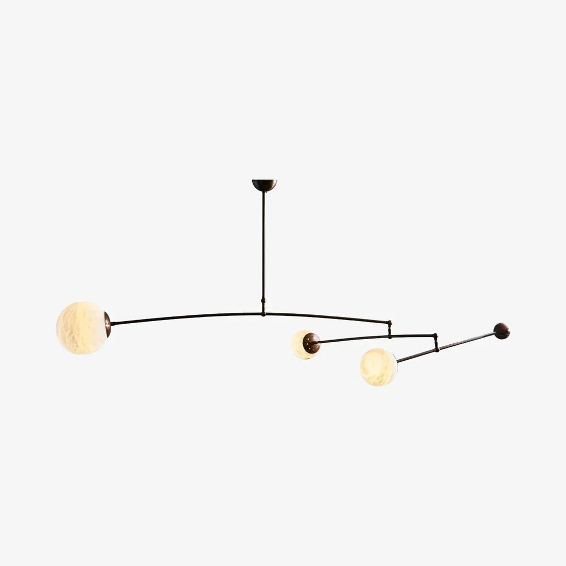 Alabaster Triple Mobile Chandelier