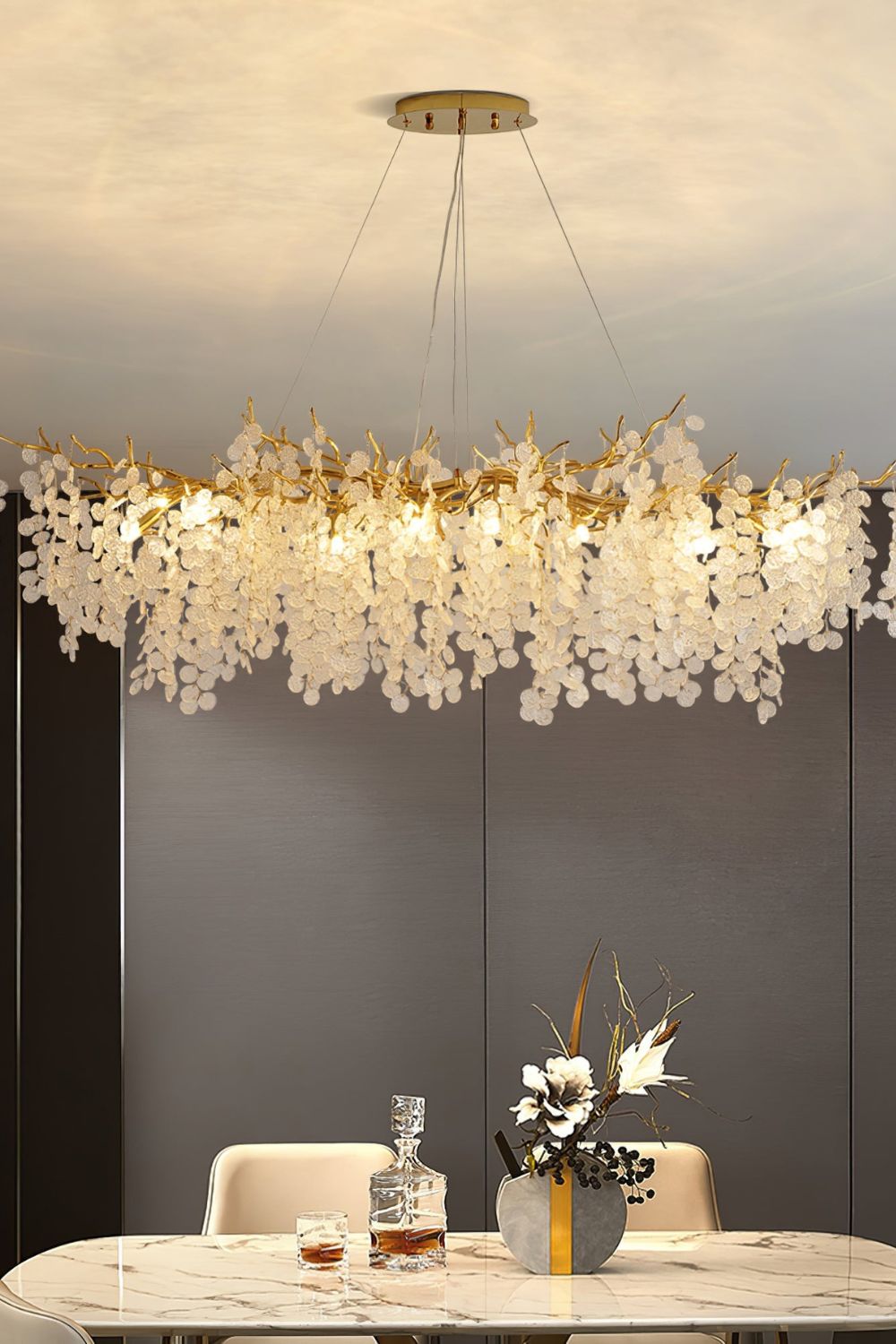 Shiro Noda Crystal Chandeliers - morylighting
