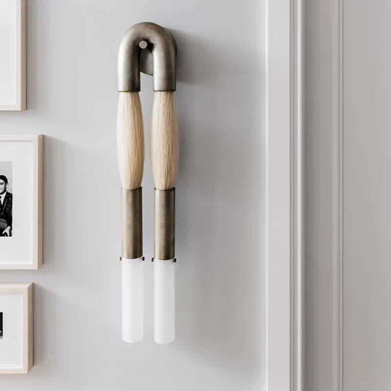 Double Head Antonia Horsehair Sconce