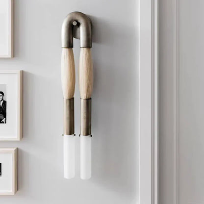 Double Head Antonia Horsehair Sconce