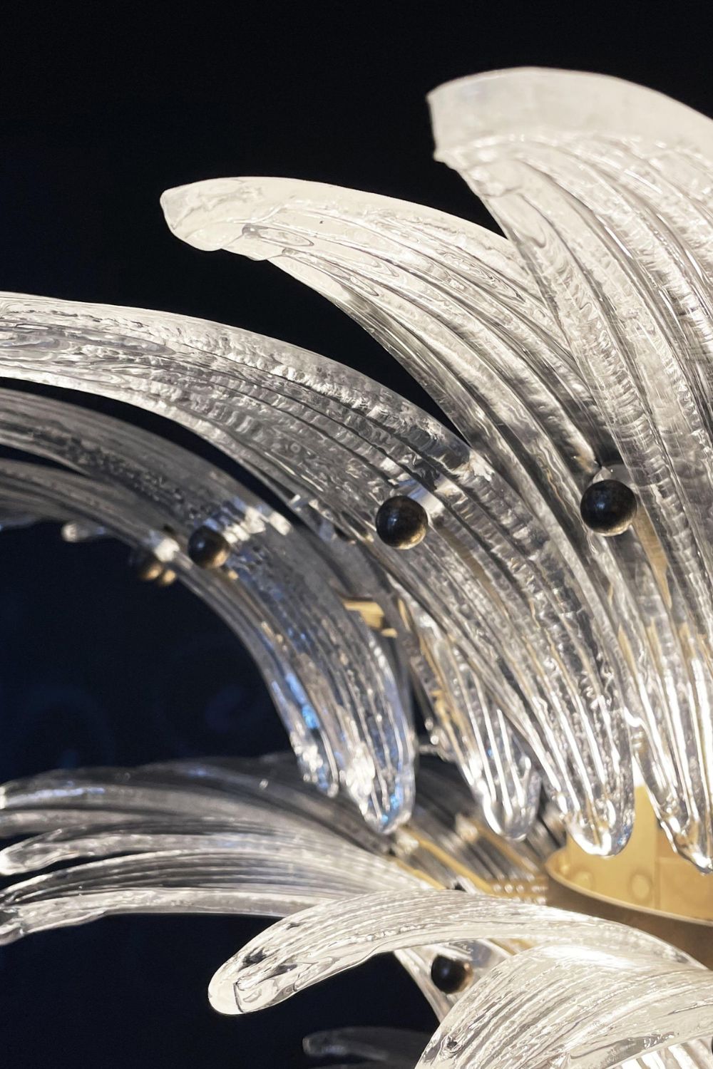 Italian Art Three-Tiered Palmette Chandelier - view 18 | morylighting