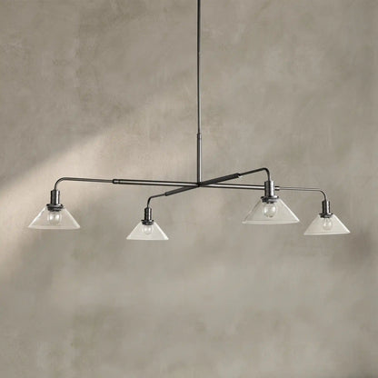 Theron Glass Round Chandelier 30'' 52''
