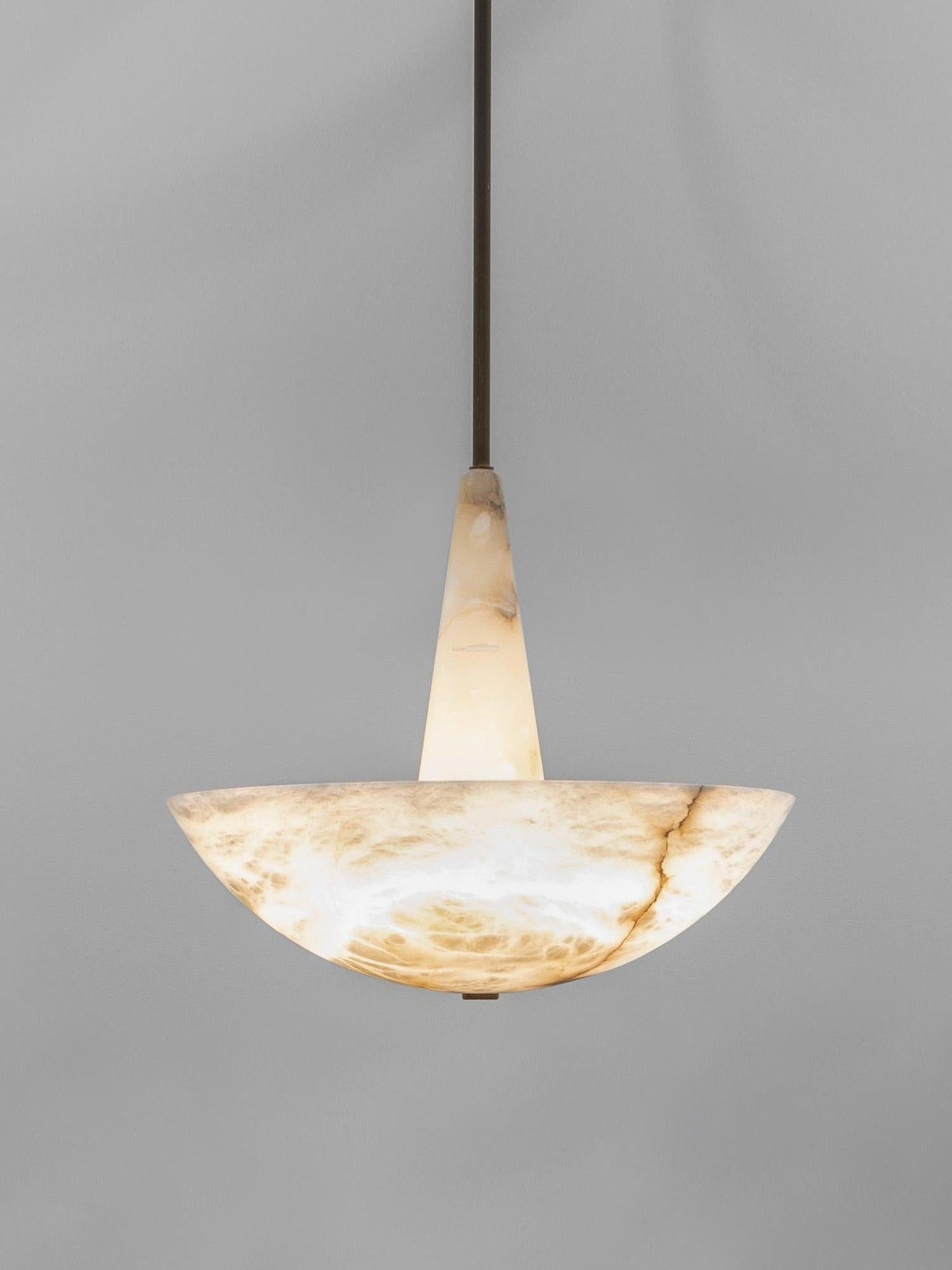 Domus Alabaster Round Chandelier - morylighting