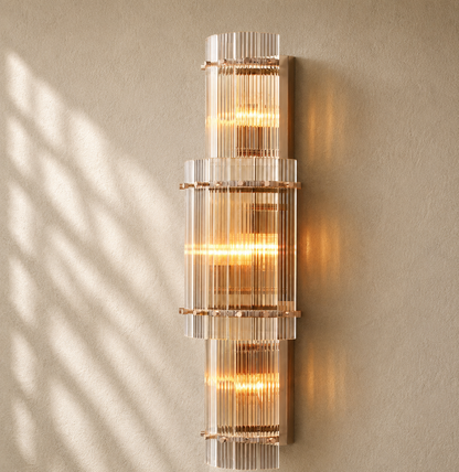 San Marcon Glass Grand Round Sconce