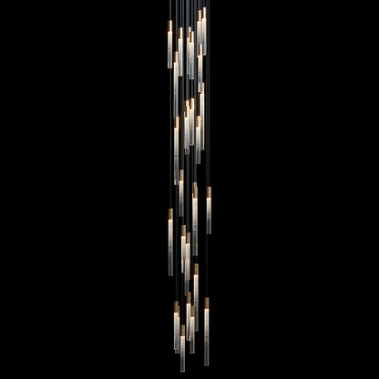 Velmora Frosted Tube Cluster Chandelier