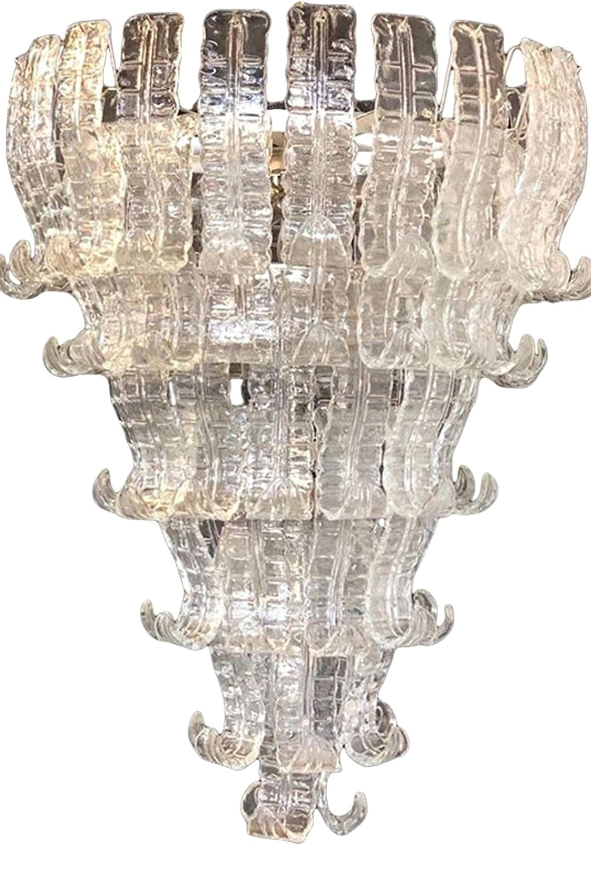 Grand Art Felci Leaf Glass Chandelier - view 3 | morylighting