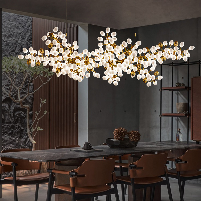 Modern Artistic Linear Elegant Grape Extra Large Chandelier - morylighting