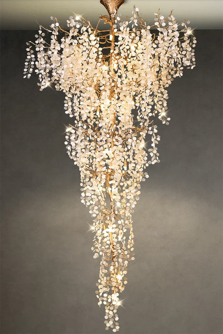 Morylighting Gilded Bloom Branch Chandelier - Background Shot
