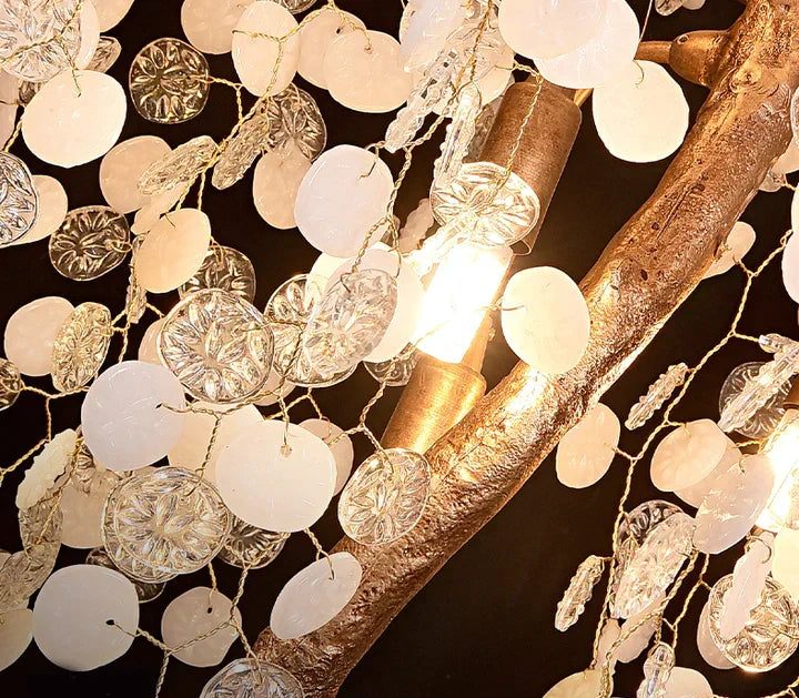 Morylighting Gilded Bloom Branch Chandelier - Background Shot