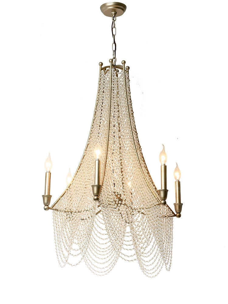 Morylighting Grand Lumina Crystal Beaded Chandelier - Background Shot
