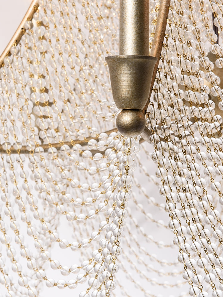 Morylighting Grand Lumina Crystal Beaded Chandelier - Background Shot