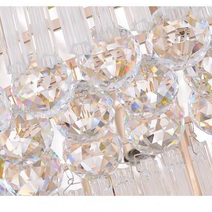 Morylighting Grand Lumina Rectangular Flush Mount Chandelier - Background Shot