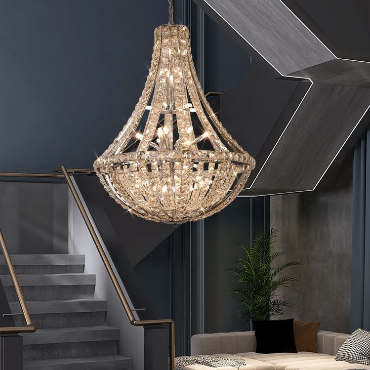 Morylighting Grand Lumina K9 Crystal Chandelier - American ballroom or formal entertaining space