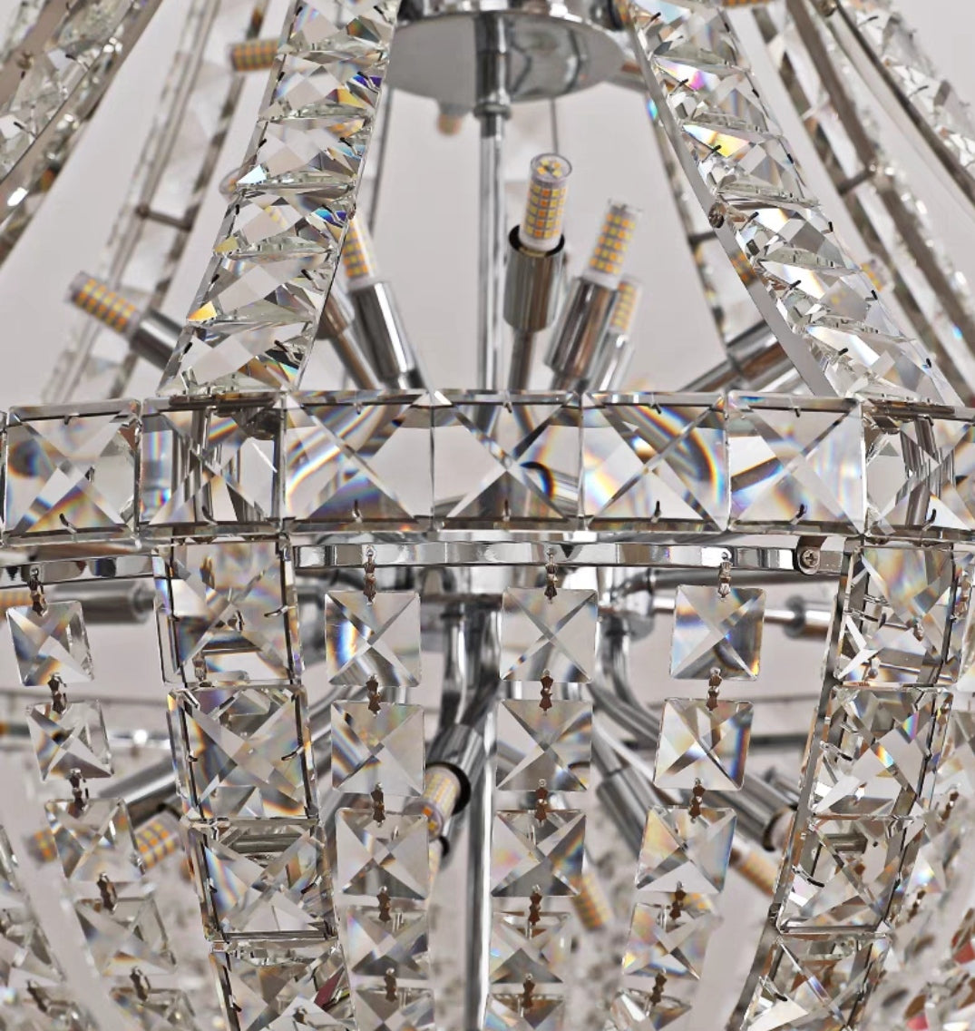 Morylighting Grand Lumina K9 Crystal Chandelier - Background Shot