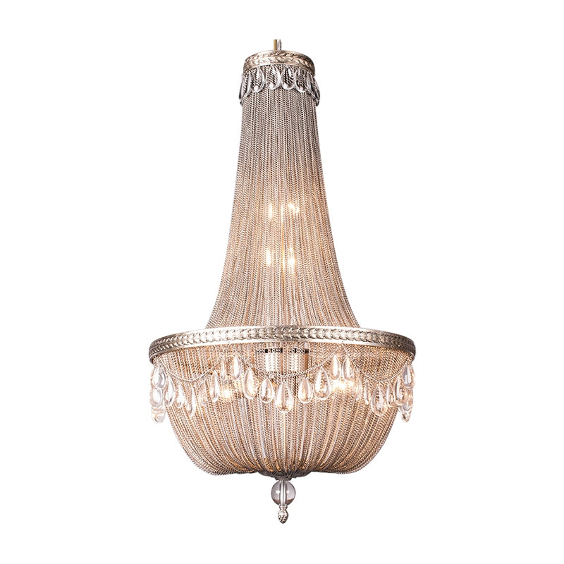 Morylighting Grand Lumina Metal Art Crystal Chandelier - Background Shot