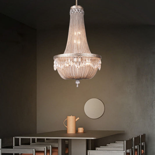 Morylighting Grand Lumina Metal Art Crystal Chandelier - American ballroom or formal entertaining space