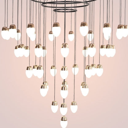 Morylighting Veridian Cascade Multi-Tier Chandelier - Background Shot