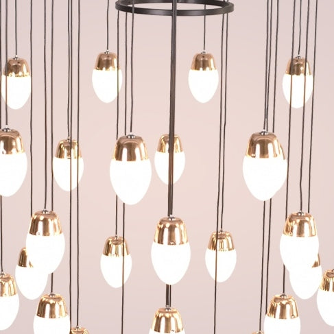 Morylighting Veridian Cascade Multi-Tier Chandelier - Background Shot