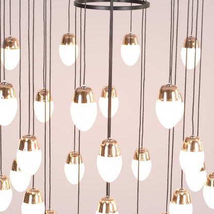Morylighting Veridian Cascade Multi-Tier Chandelier - Background Shot