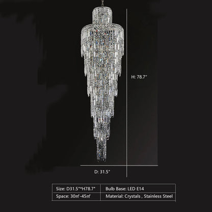 Morylighting Grand Lumina K9 Crystal Chandelier - Background Shot