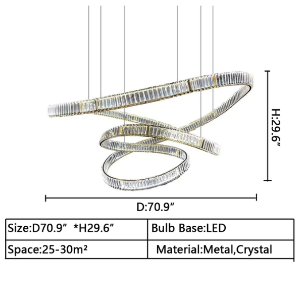Morylighting Radiant Ring Crystal Chandelier - Background Shot