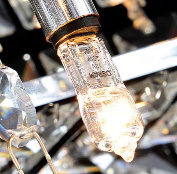 Morylighting Grand Tiered Crystal Flush Mount Chandelier - Background Shot
