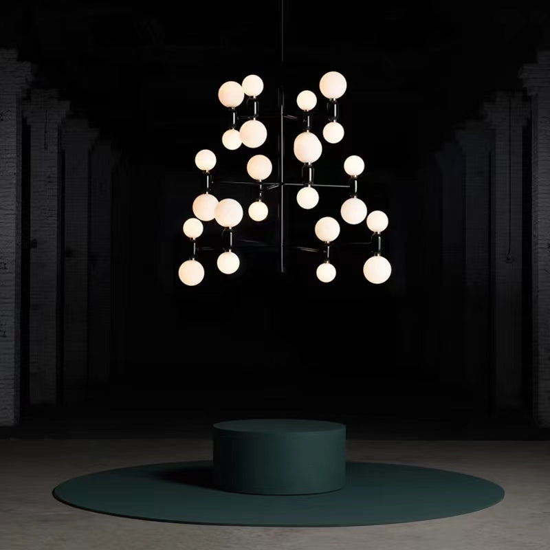 Morylighting Aura Cascade Multi-Bulb Chandelier - Background Shot
