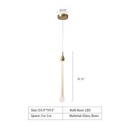Morylighting Opulent Raindrop Brass Glass Pendant Chandelier - Background Shot