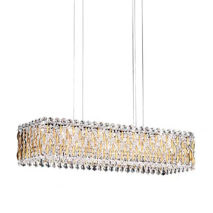 Morylighting Grand Lumina Rectangle Crystal Chandelier - Background Shot