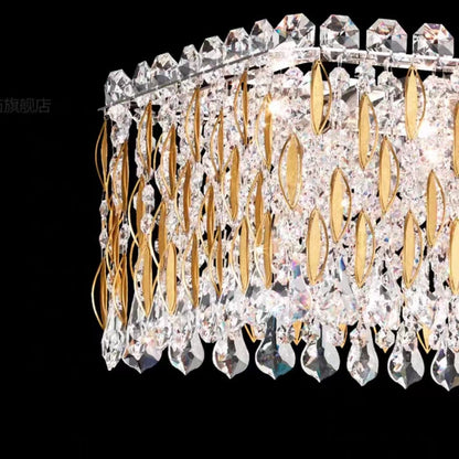 Morylighting Grand Lumina Rectangle Crystal Chandelier - Background Shot