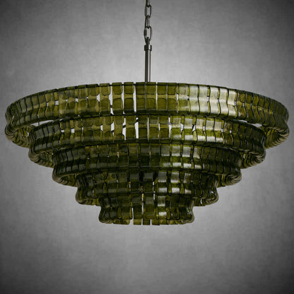 Glacien Round Glass Chandelier