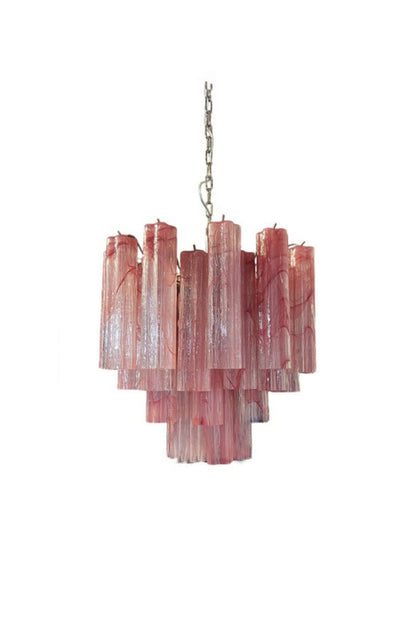 Pink Art Glass Tree Branch Chandelier | morylighting