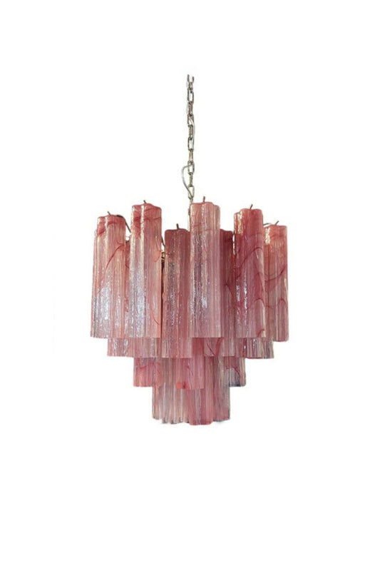 Pink Art Glass Tree Branch Chandelier | morylighting