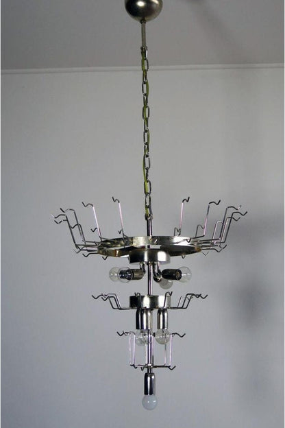 1970s Felci-Style Art Glass Tiered Chandelier - view 11 | morylighting