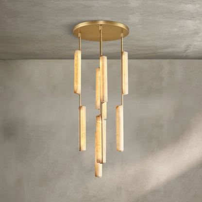 Auburn Alabaster Round Chandelier 24'' 40'' 56''
